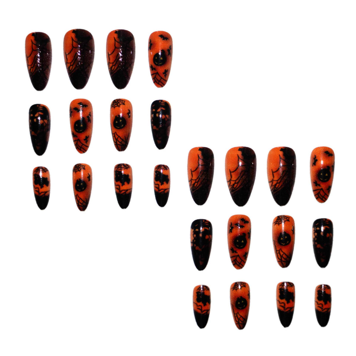 Halloween-Themen Dekorative Press-On Nagelkunst Brehn