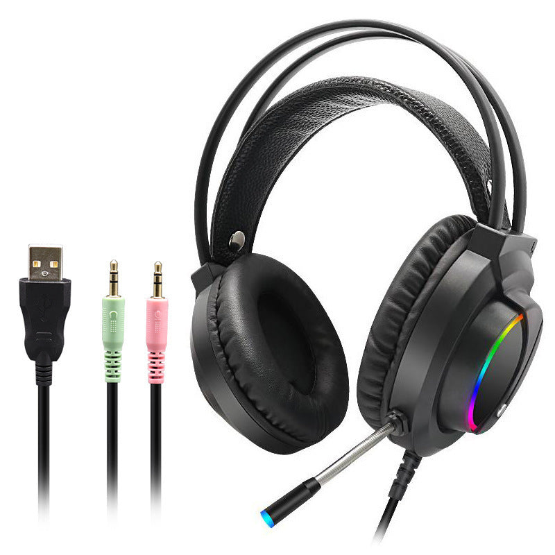 Gaming-Headset für Herren mit RGB-Beleuchtung und Geräuschunterdrückendem Mikrofon Brehn