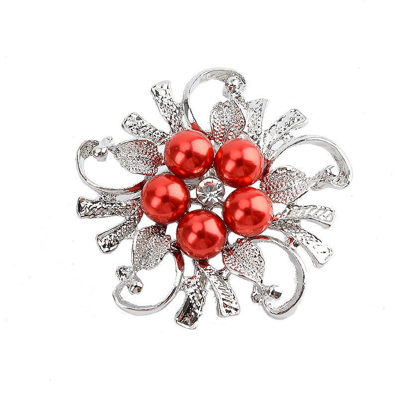 Glamouröse Brosche mit Perlenset Brehn