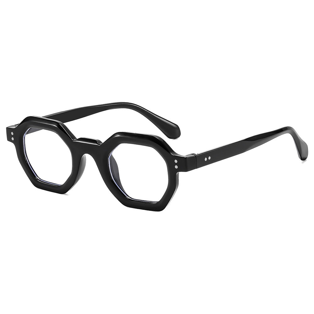 Damen oktagonale Sonnenbrille mit modischem Muster und UV-Schutz Brehn