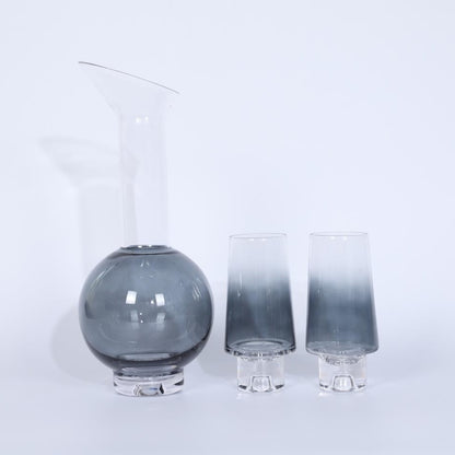 Moderne Glas Karaffe und Becher Set