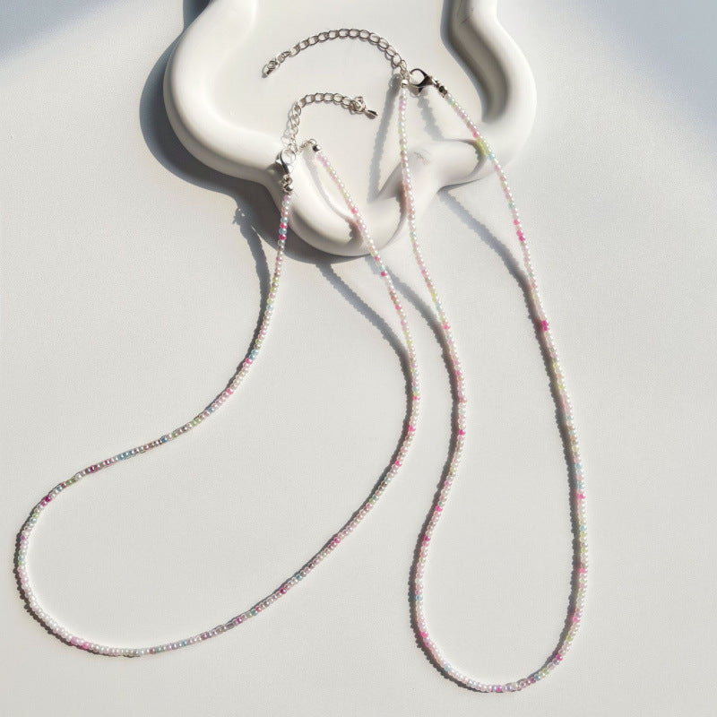 Handgefertigtes Perlen Choker Halsband Brehn