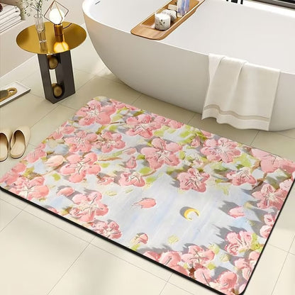 Floral Print Teppich Brehn