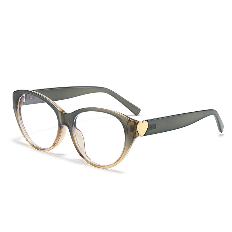 Damen Cat-Eye Sonnenbrille mit Herzmotiv Brehn
