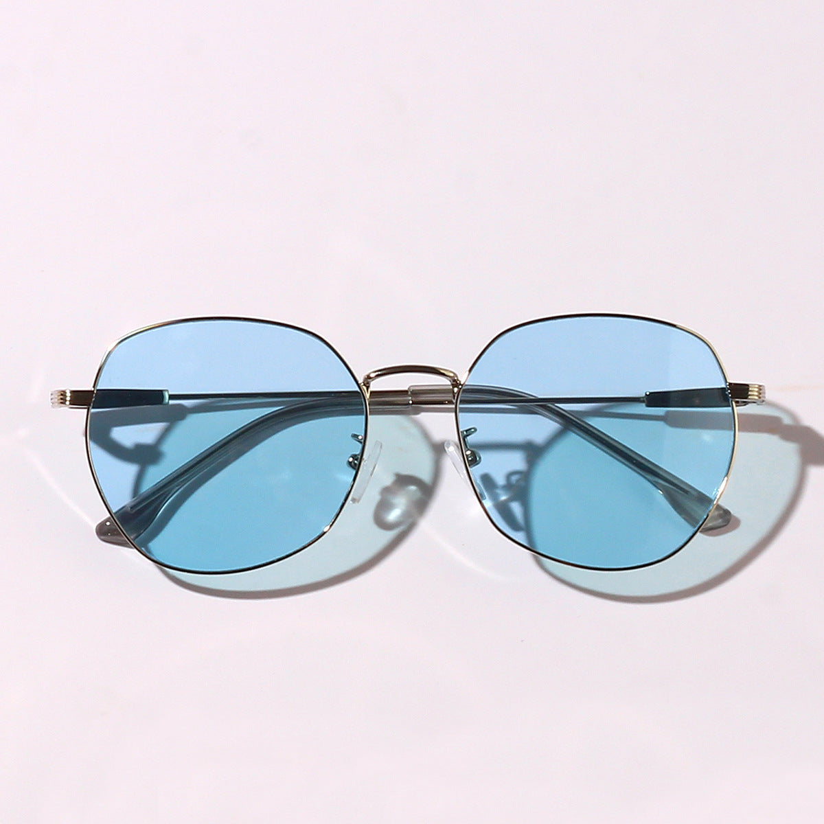 Damen auffällige geometrische Sonnenschutzbrille mit UV-Schutz Brehn