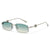 Avant-Garde Minimalistische Rechteck Sonnenbrille Brehn
