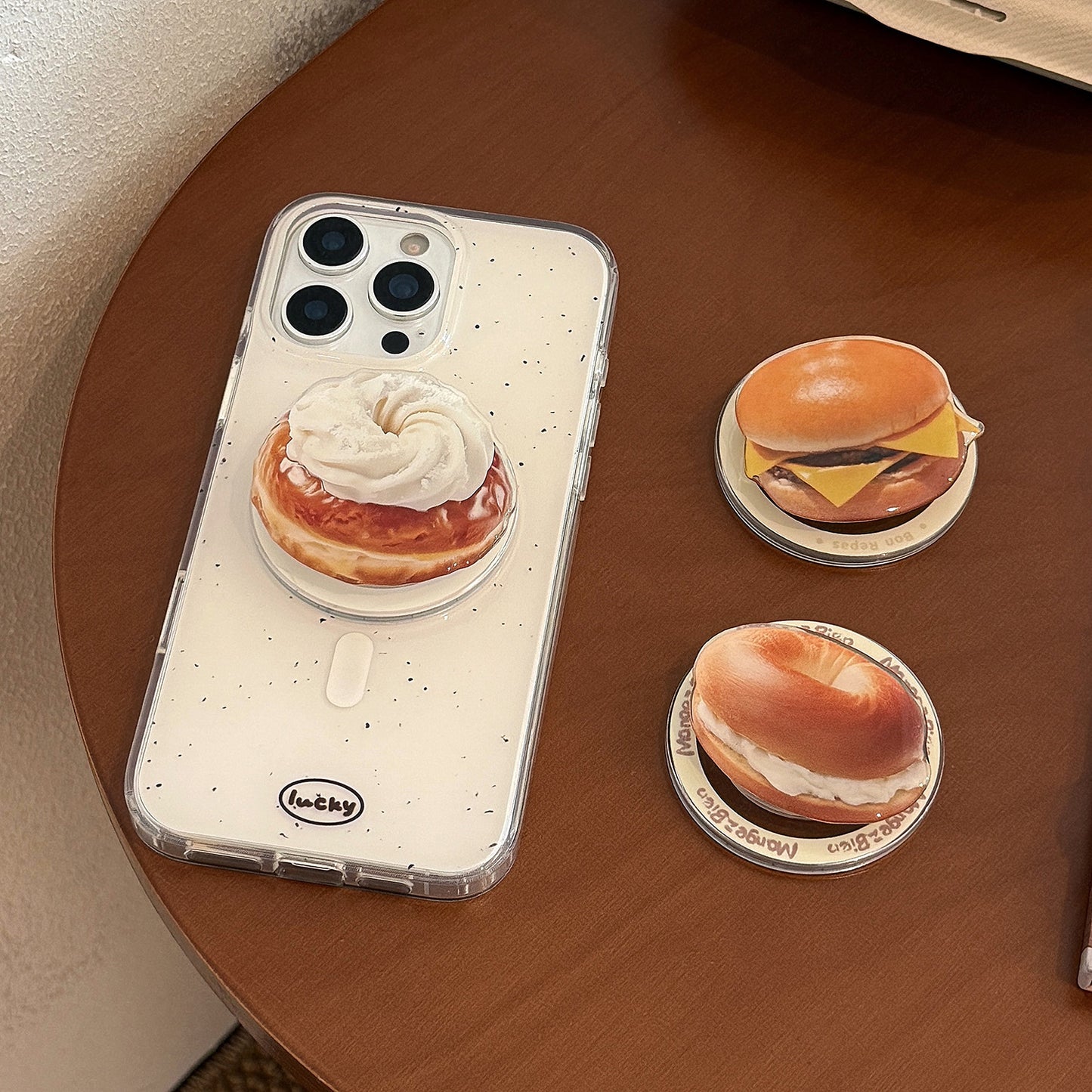 Origineller Untersetzer im Burgerdesign Brehn