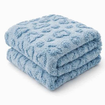 Damen Kuscheldecke mit Herzmuster Brehn