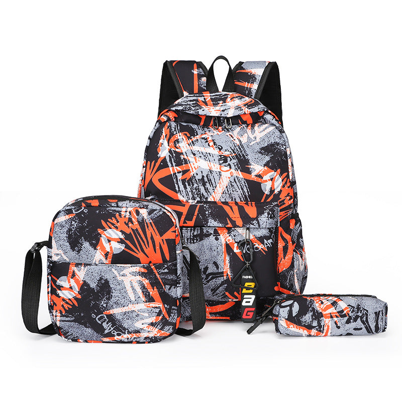 Rucksack-Set mit Praktischer Umhängetasche und Federmäppchen Brehn