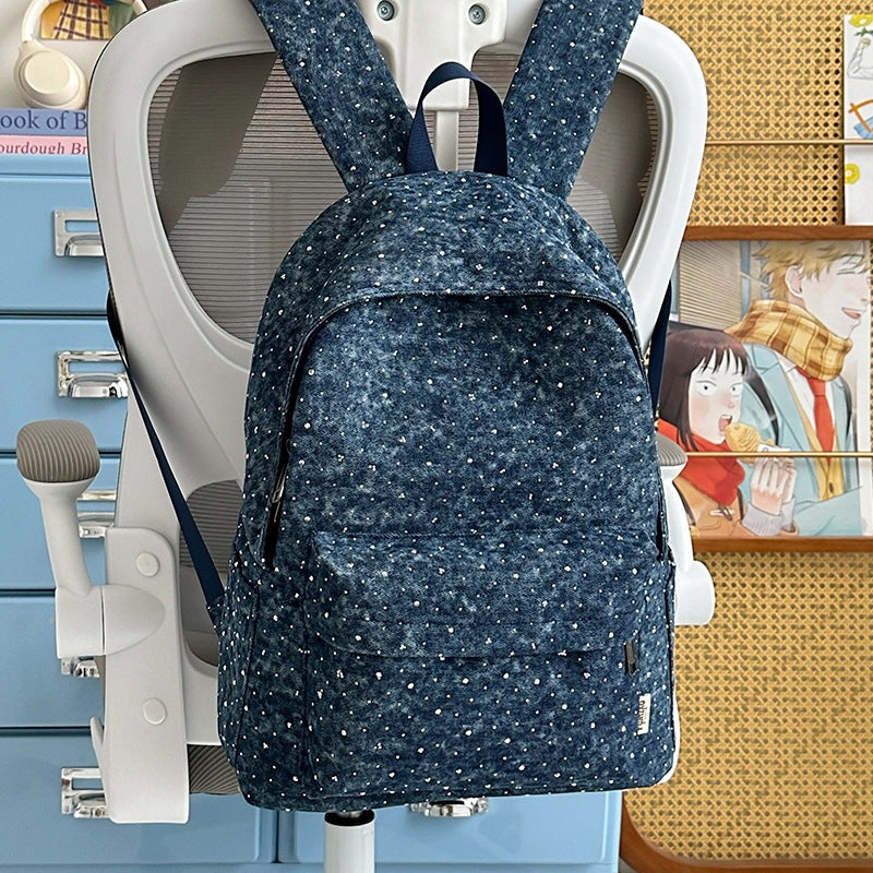 Lässiger leichter Rucksack mit gepunktetem Design Brehn