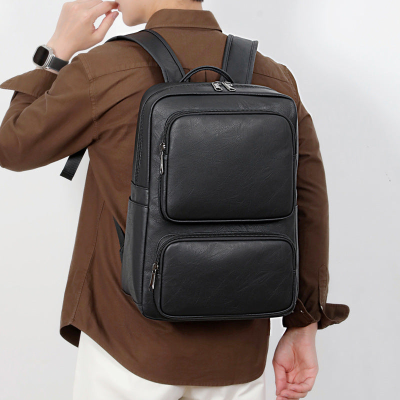 Business Rucksack mit Hochwertigem Kunstleder und Ergonomischen Trageriemen Brehn