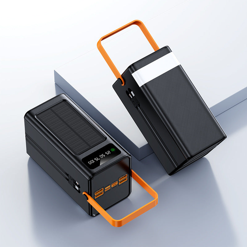 Tragbare Solar-Powerbank mit Lcd-Anzeige und Schnellladefunktion Brehn