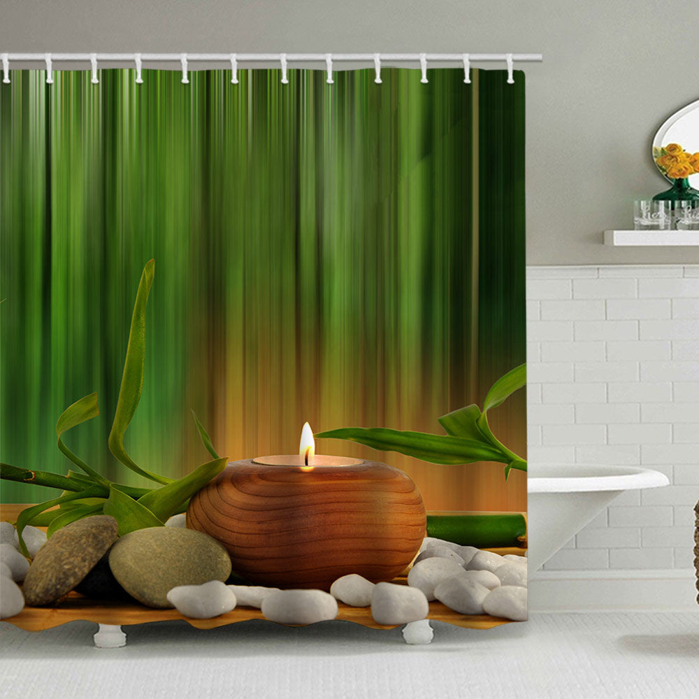 Tranquil Zen Natur Duschvorhang Brehn