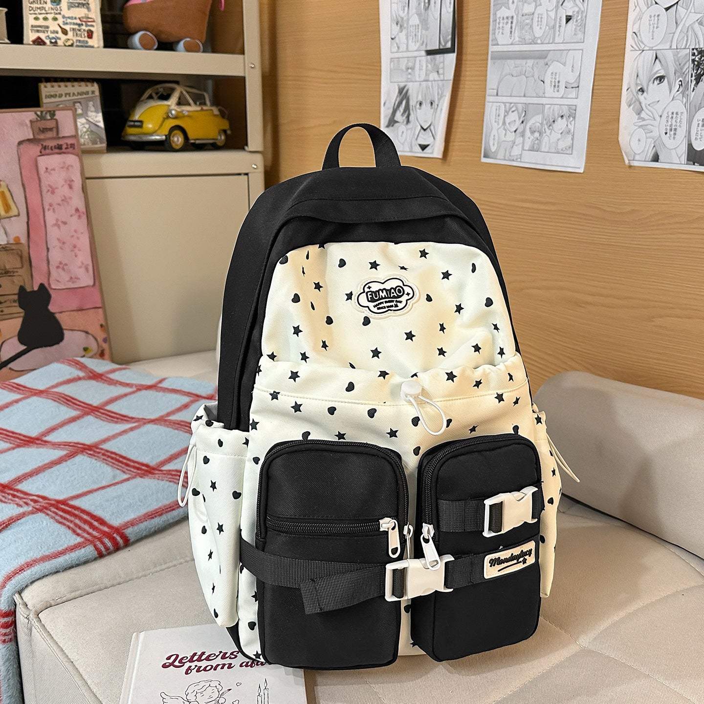 Stylischer Rucksack mit Sternmuster Brehn