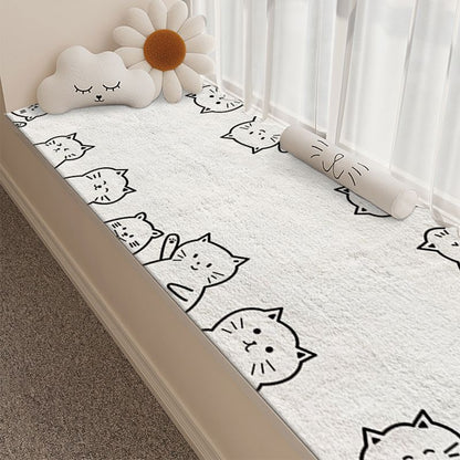 Süße Katzen-Design Plüsch Badmatte Brehn
