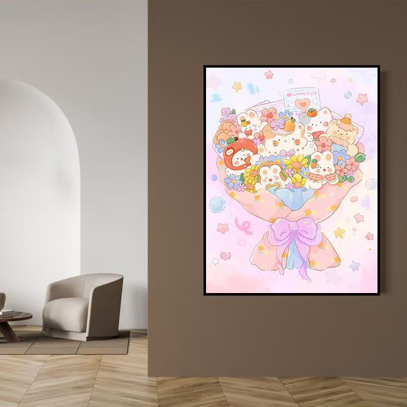 Verspielt Lebensmittel-Thema Leinwand Kunstdruck Brehn