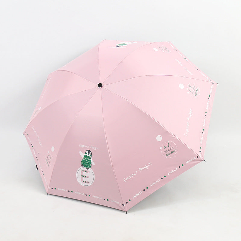 Damen Falt-Regenschirm mit lustigem Tierdesign Brehn