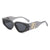 Damen Cat-Eye Sonnenbrille mit luxuriösem Rahmen und glamourösen Details Brehn