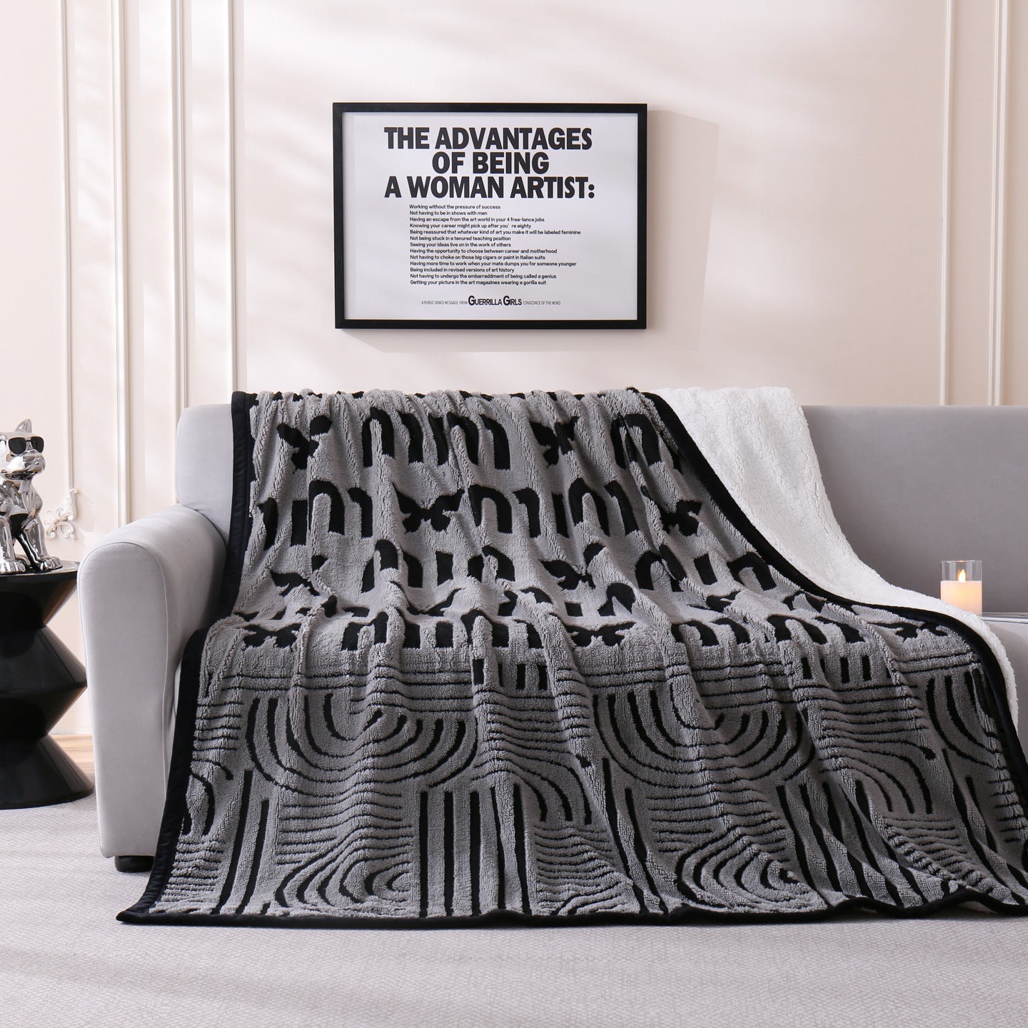Chic Floral Pattern Wurfdecke Brehn