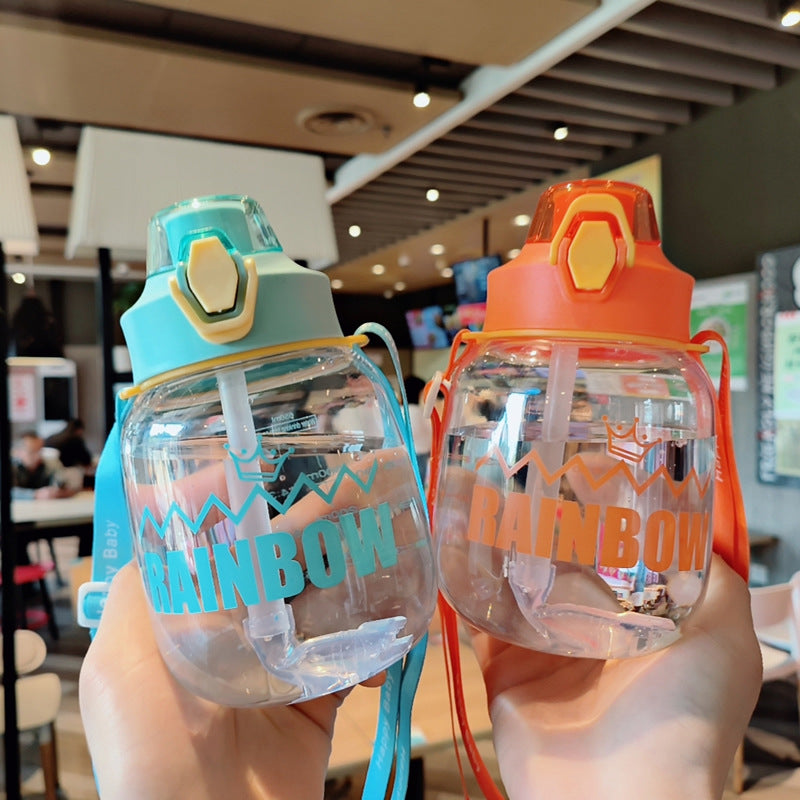 Damen Wasserflasche mit integriertem Straw Brehn