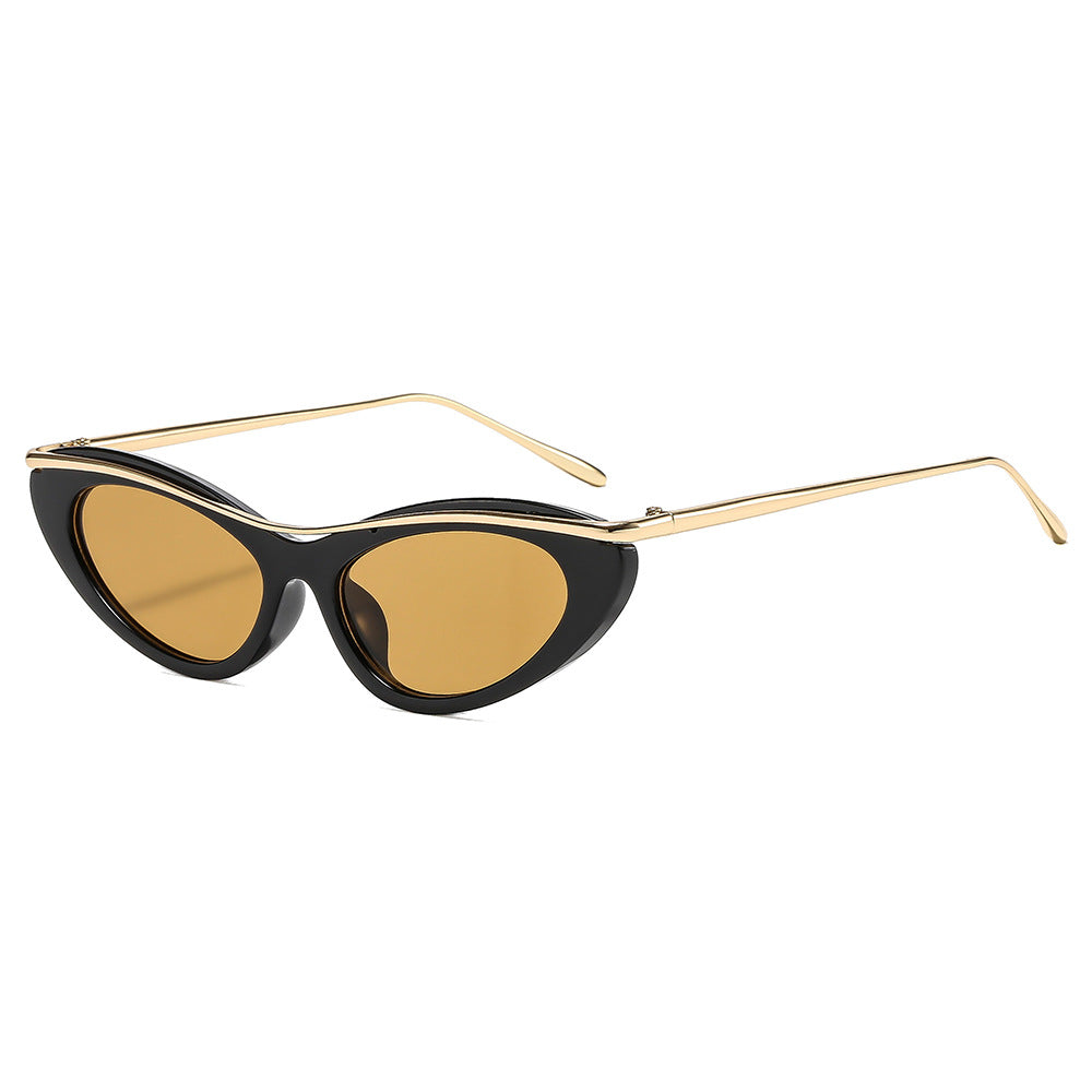 Damen Cat-Eye Sonnenbrille mit elegantem Metallrahmen Brehn