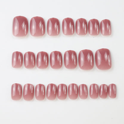Minimalist Glänzendes Press-On Nail Set Brehn