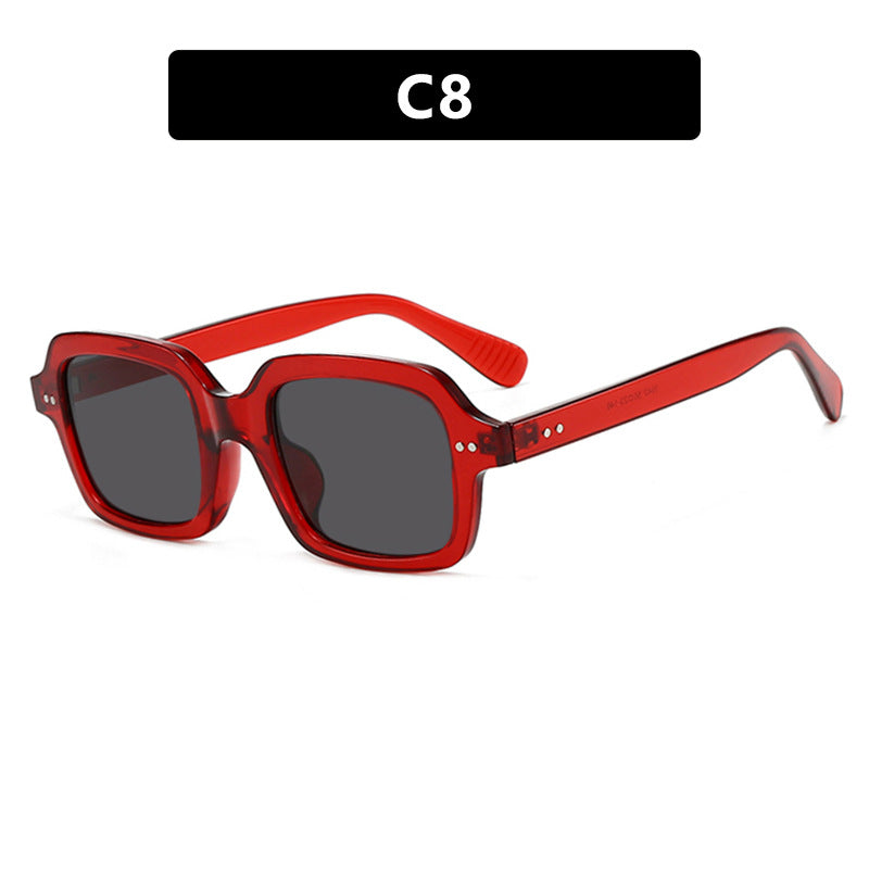 Damen moderne quadratische Sonnenbrille mit breitem Rahmen und elegantem Design Brehn