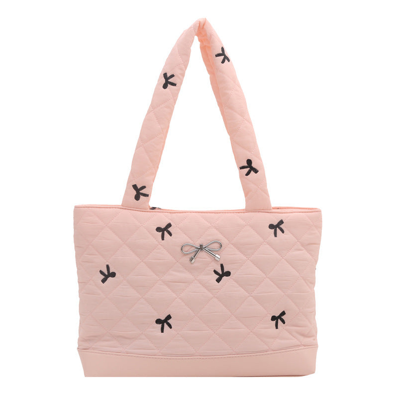 Gestepptes Dekoratives Bogen Handtasche