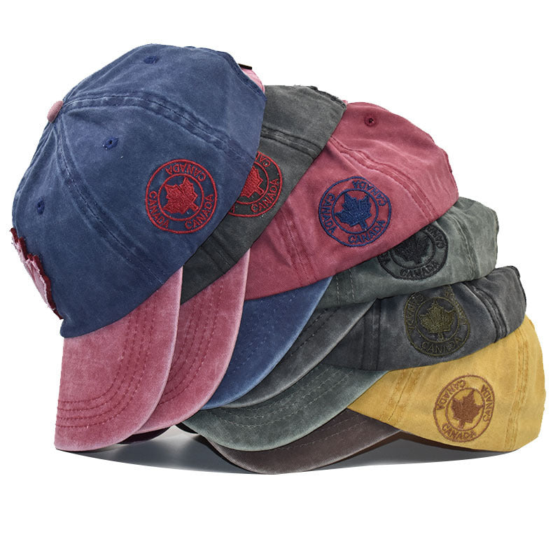 Damen Distressed Canvas Baseball Cap Brehn