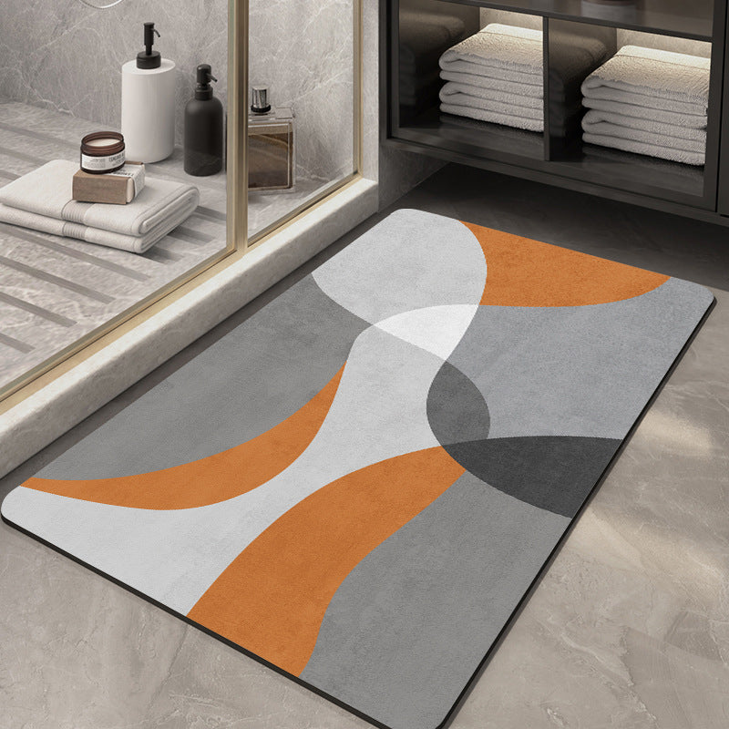 Abstract Muster Rutschfeste Badezimmermatte Brehn