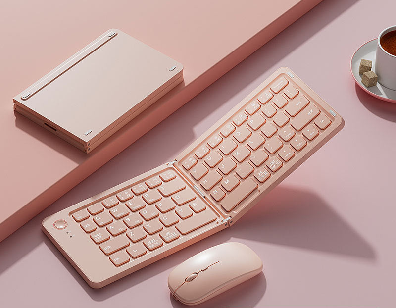 Faltbare Bluetooth-Tastatur und Maus Combo Brehn