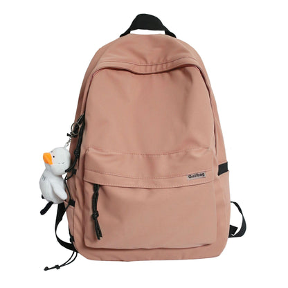 Vielseitiger lässiger Rucksack mit Plüsch Charm Brehn