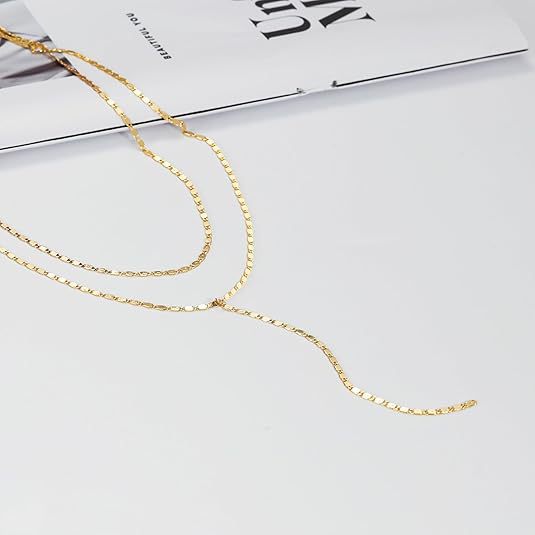 Schichtige Strass Tropfen Halskette Brehn