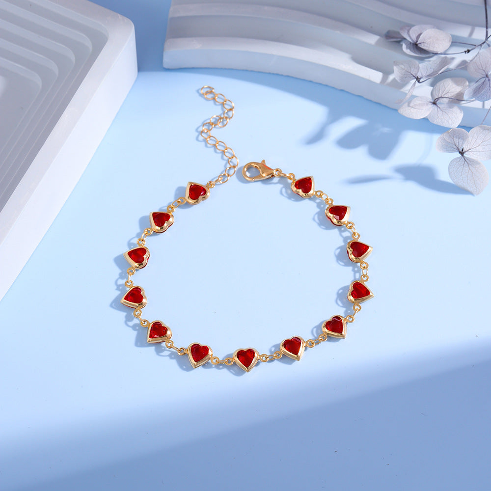 Herzförmiges Charm Armband Brehn