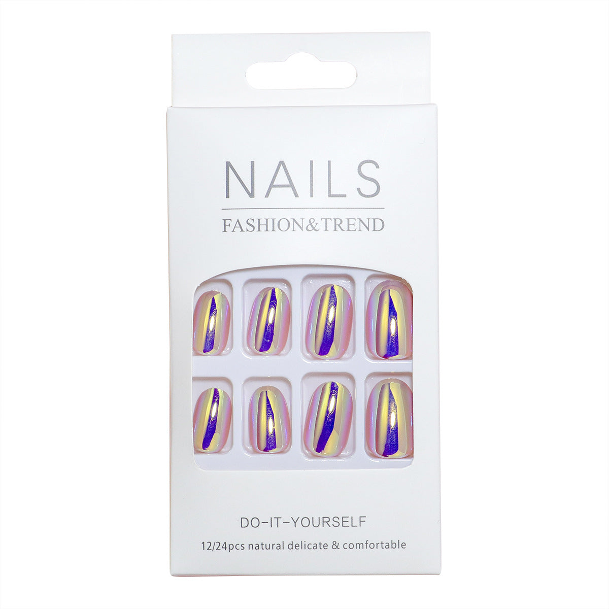 Premium-Spiegel-Finish Press-On Nagelset Brehn