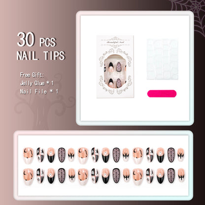 Künstlerisch Themed Press-On Nagelset