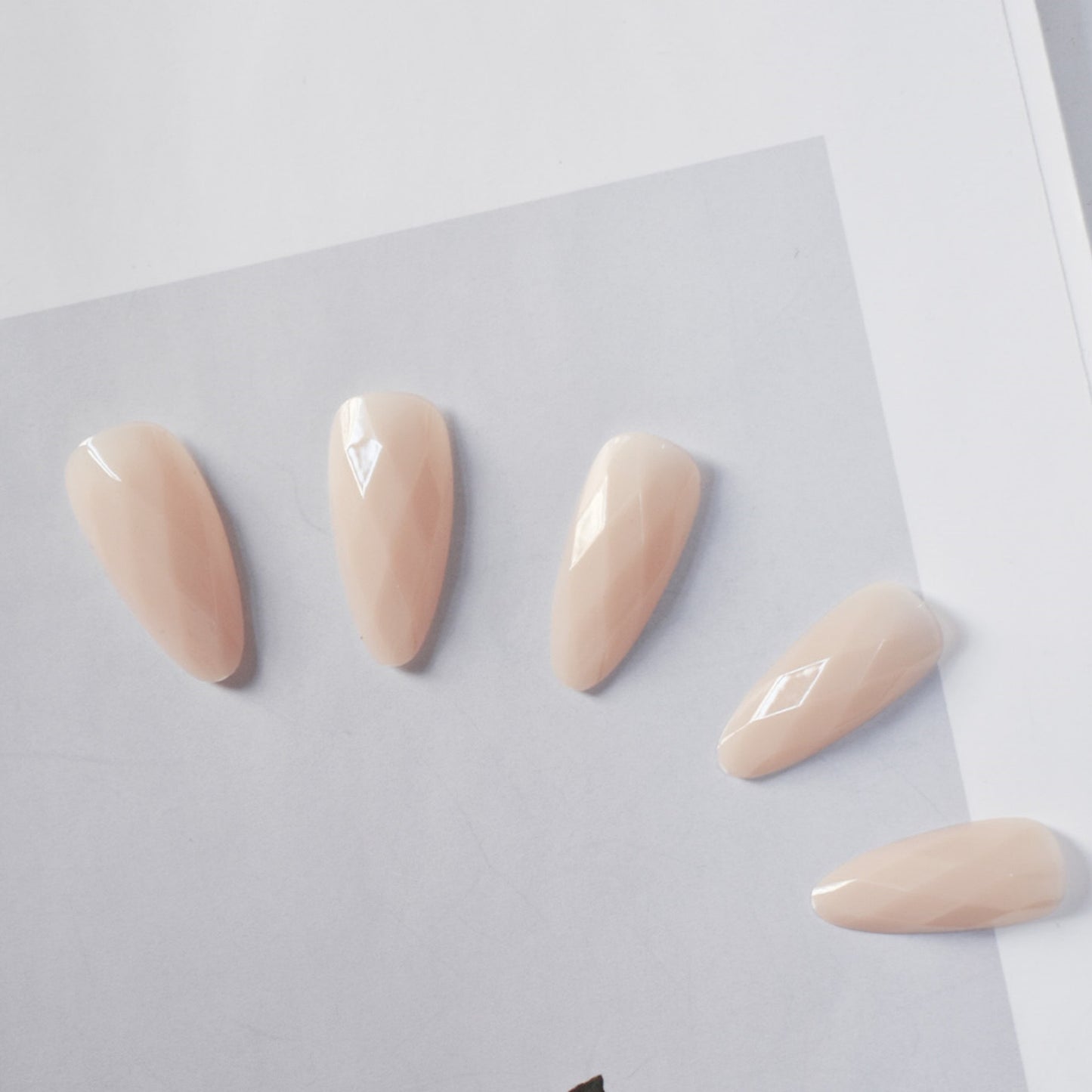 Diamantförmige Glänzende Nail Extensions Brehn