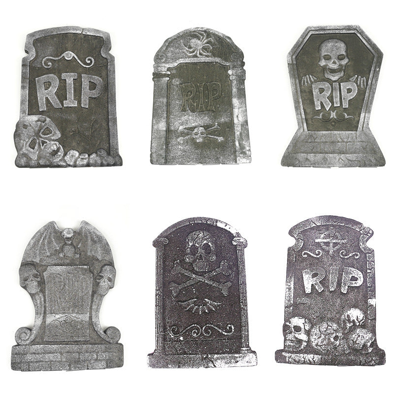 Gruseliger Friedhof Dekorative Grabsteine Brehn