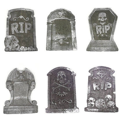 Gruseliger Friedhof Dekorative Grabsteine Brehn