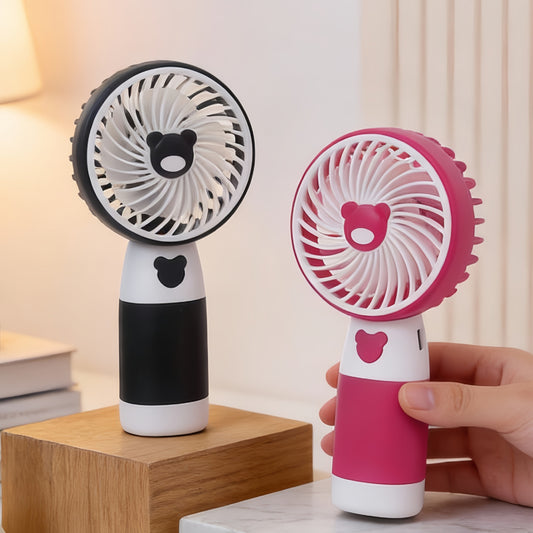 Unisex Tragbarer Handventilator mit niedlichem Bärenmotiv Brehn