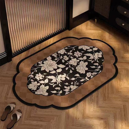 Stylische Schachbrett-Bodenmatte