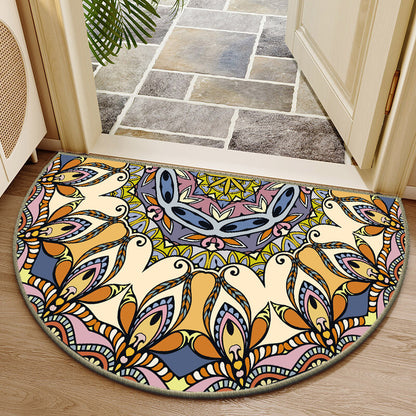 Elegante runde Blumendesign-Innenmatte Brehn