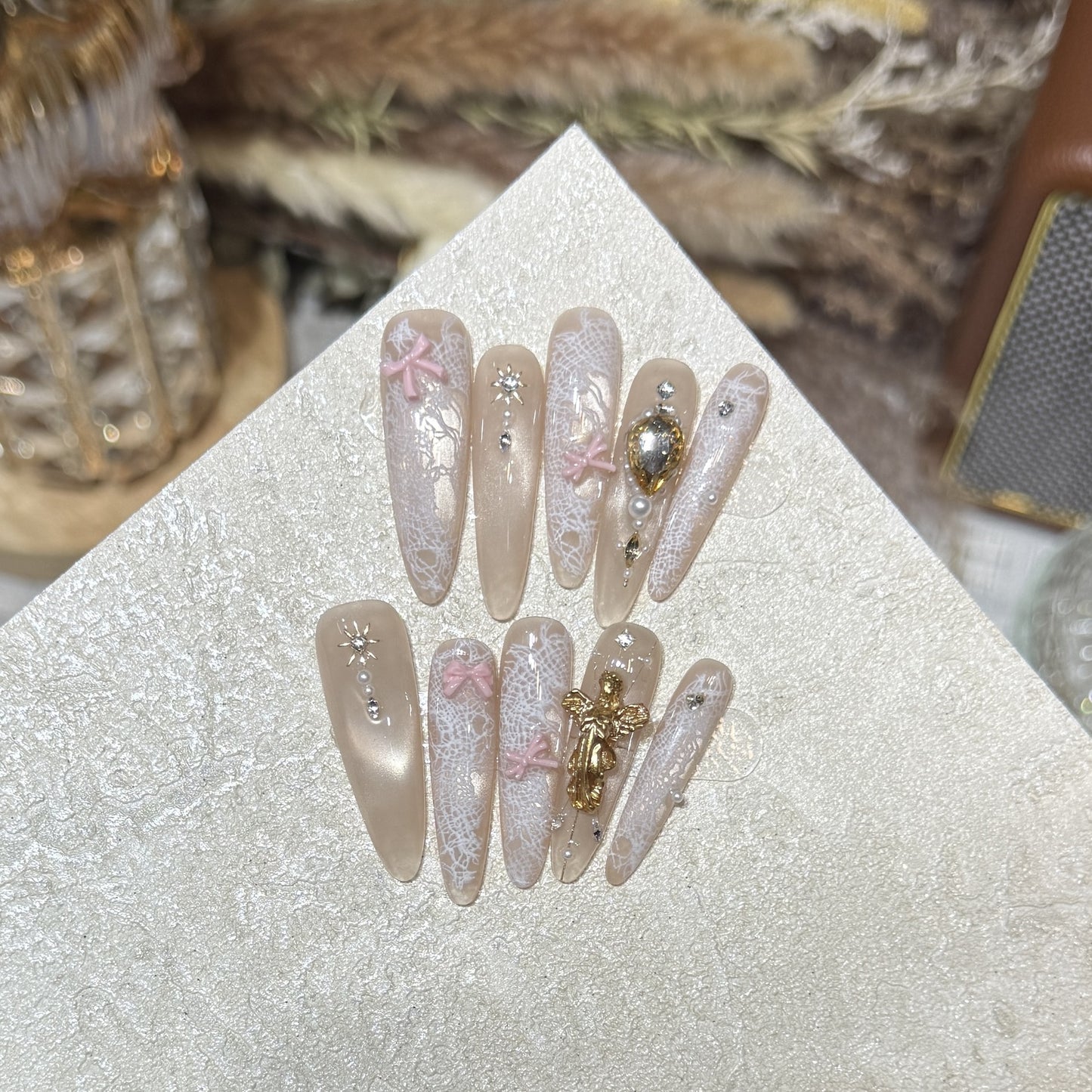 Dekorative Press-On Nagelspitzen Brehn