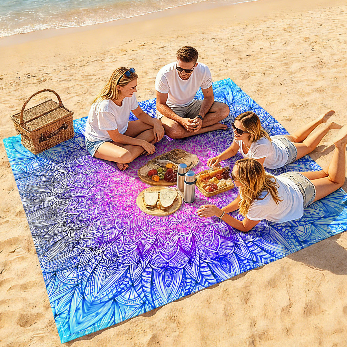 Mandala Design Strandmatte Brehn