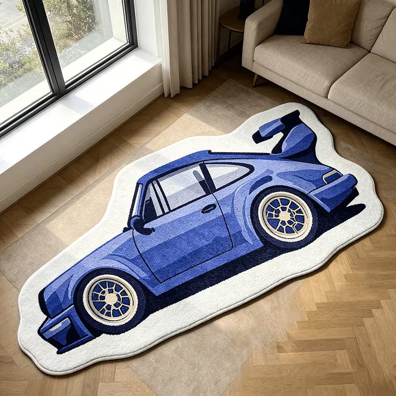 Rennwagen-Themenbereich Teppich