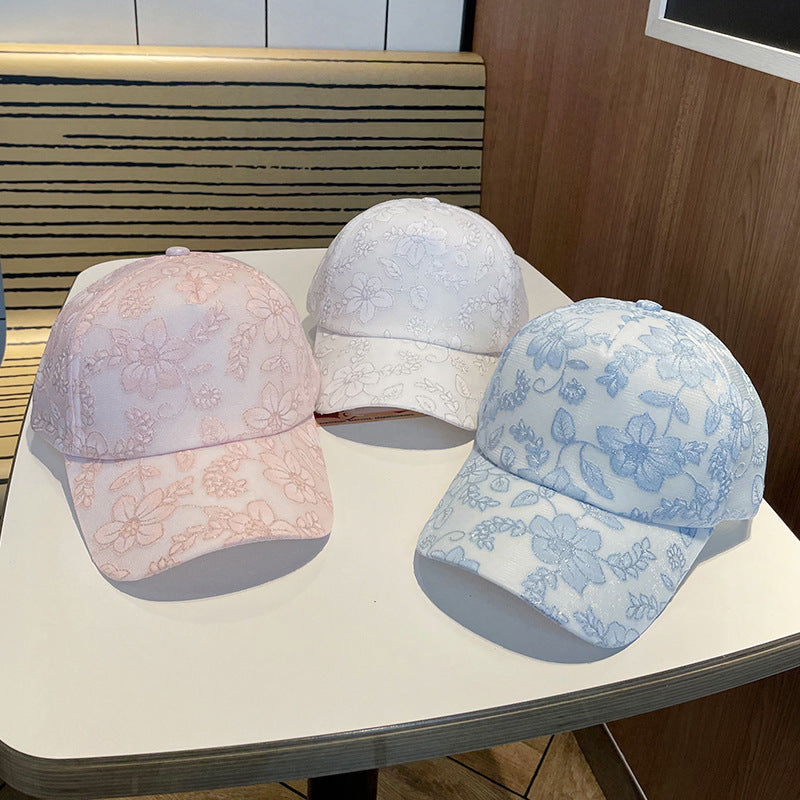 Damen Floral Gestickte Baseballmütze Brehn