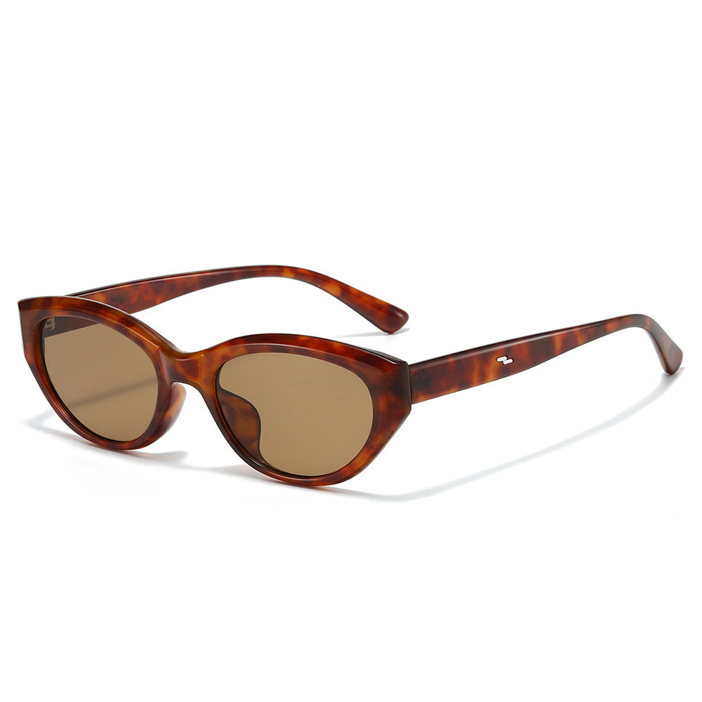 Chic Cat-Eye Sonnenbrille mit stilvollen Rahmen Details Brehn