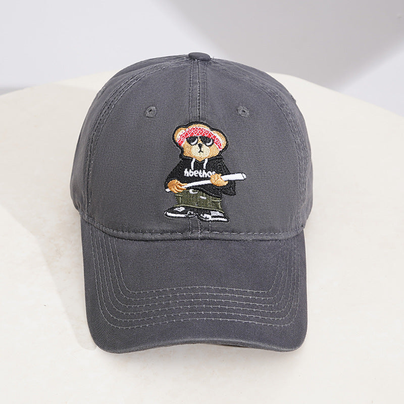 Männer's Bestickte Cartoon-Charakter Baseballcap Brehn