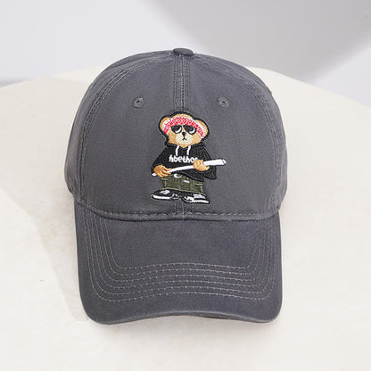 Männer's Bestickte Cartoon-Charakter Baseballcap Brehn