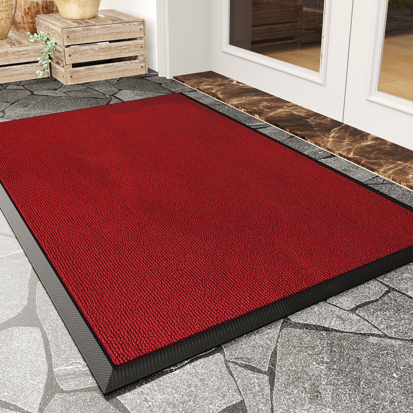 Strukturierte Outdoor-Willkommensmatte